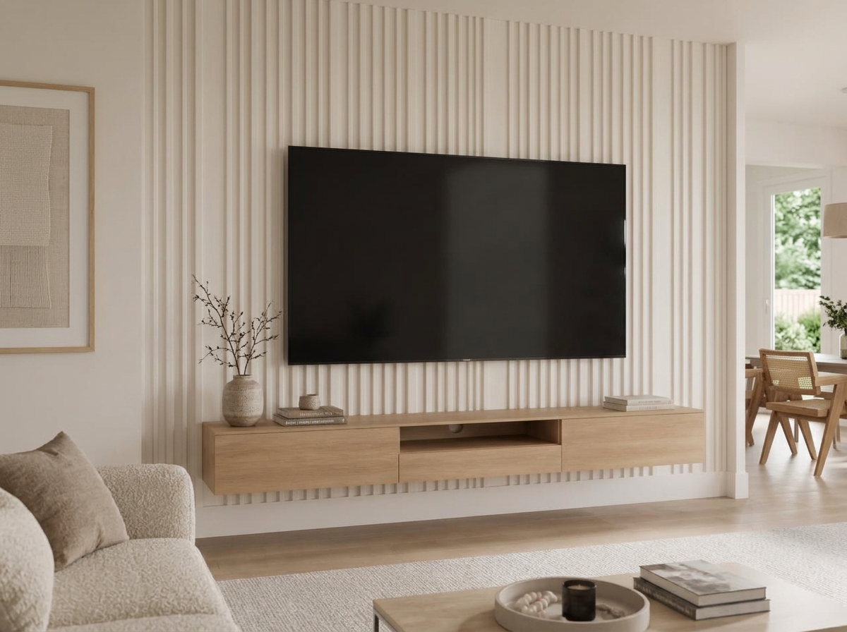 The Frame custom media wall