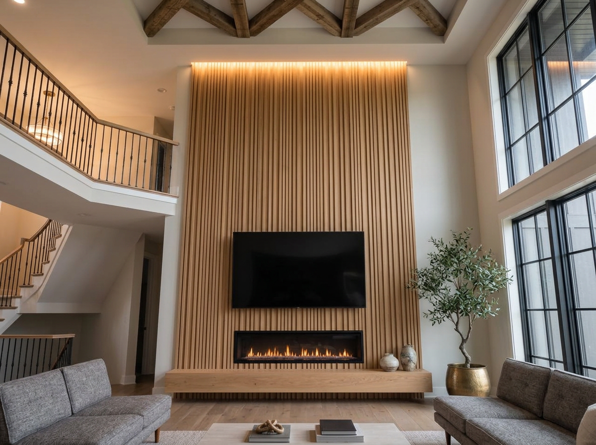The Linear custom media wall